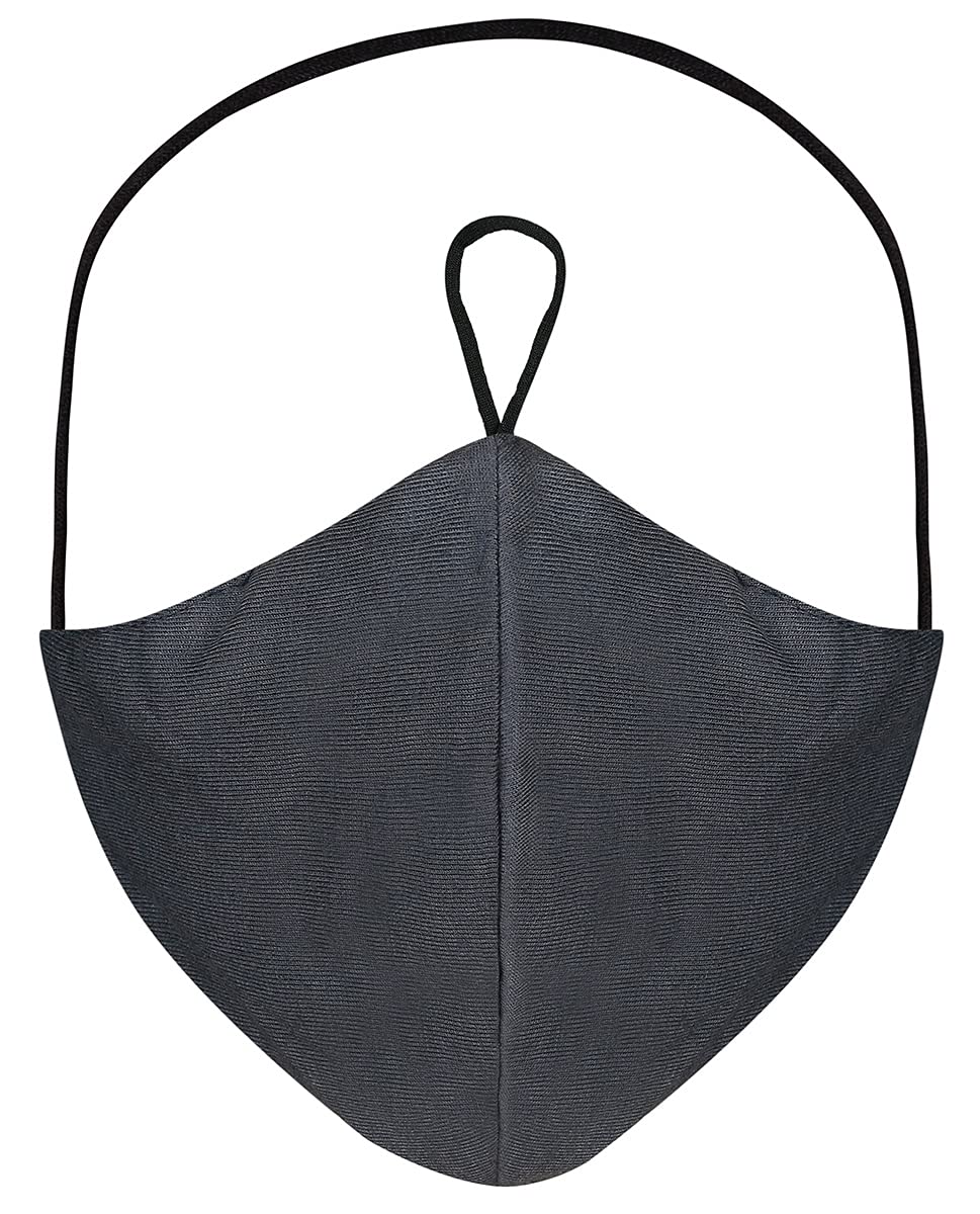 InEssence Viscose Jersey Hijab Friendly Plain Toggle Cloth Mask With Filter Slot and 1 Filter Inserted