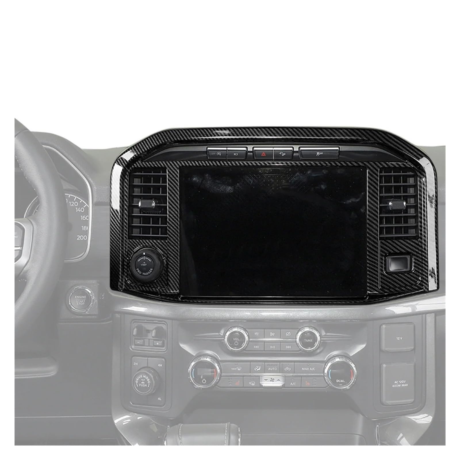 Przycisk deski rozdzielczej Do F150 Navigation Screen Frame Cover