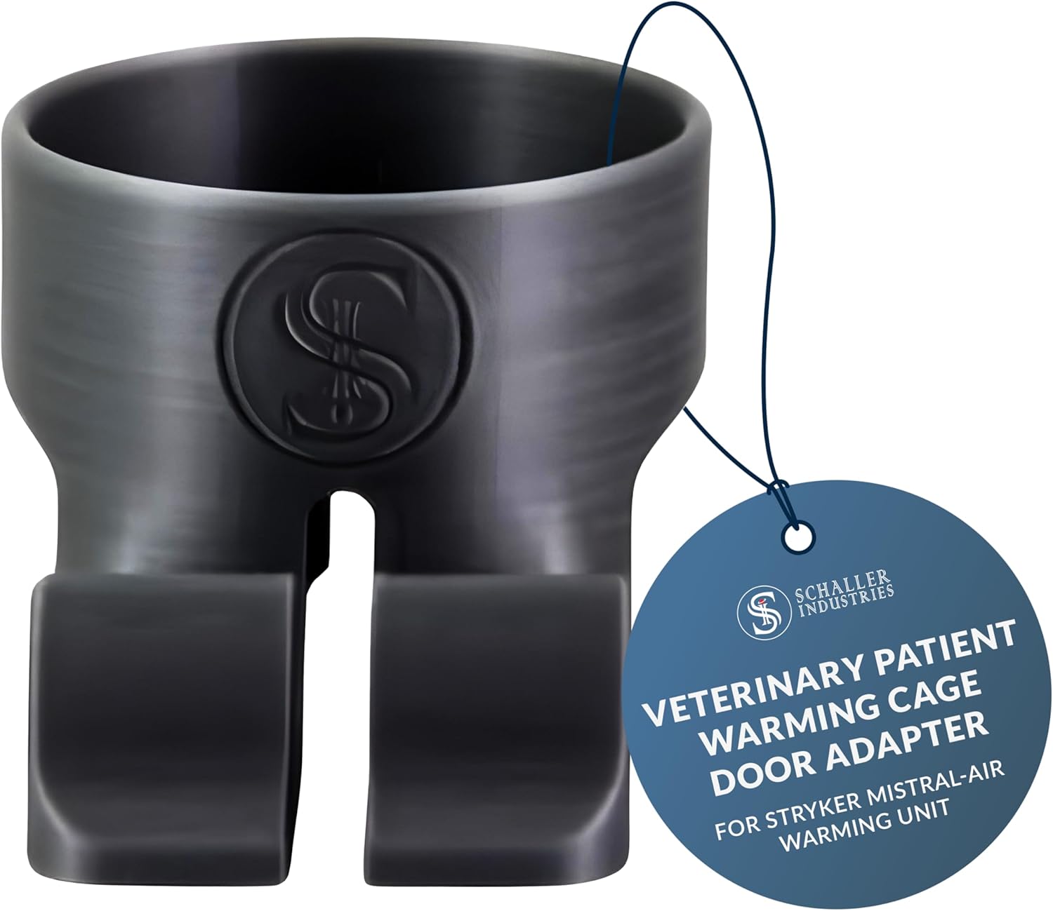 Veterinary Patient Warming Cage Door Adapter for Stryker Mistral-Air Warming Unit, Pet Cage Heating System, Easy-Install Design for Veterinary Cages, Compatible Heated Blanket Attachment - Silver