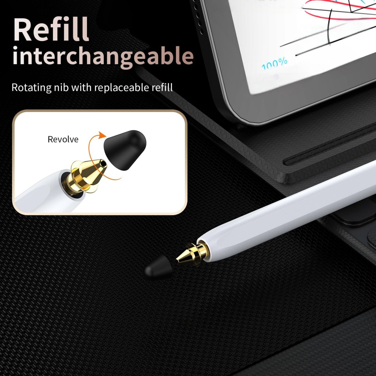 Pojemnościowy rysik Bluetooth do Magic V3, wielofunkcyjny inteligentny długopis + ładowanie magnetyczne i przechwytywanie zdjęć, uniwersalny rysik do telefonu i tabletu, biały