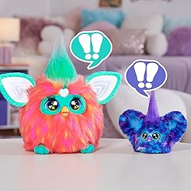 Furby Furblets Star-Lee Mini Friend, 45+ Sounds, Galaxy Music, Speaks Only Furbish, Electronic Plush Toys, Interactive Pets, Dark Blue, Back to School Gifts, Ages 6+