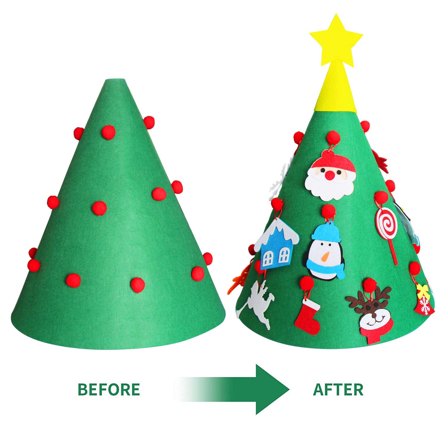 Árbol de Navidad de pared, 180 cm, 342 ramas