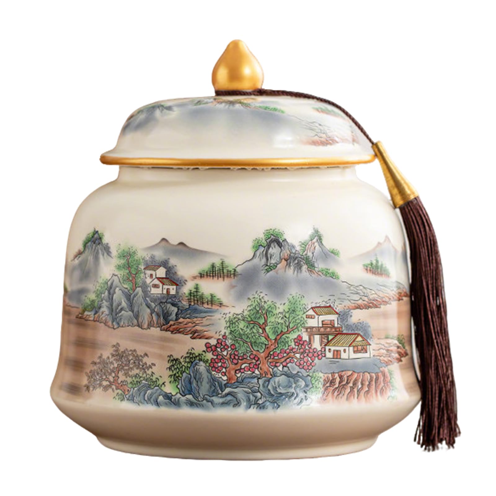 DQZRTUECA Ceramic Airtight Lid Tea Canister