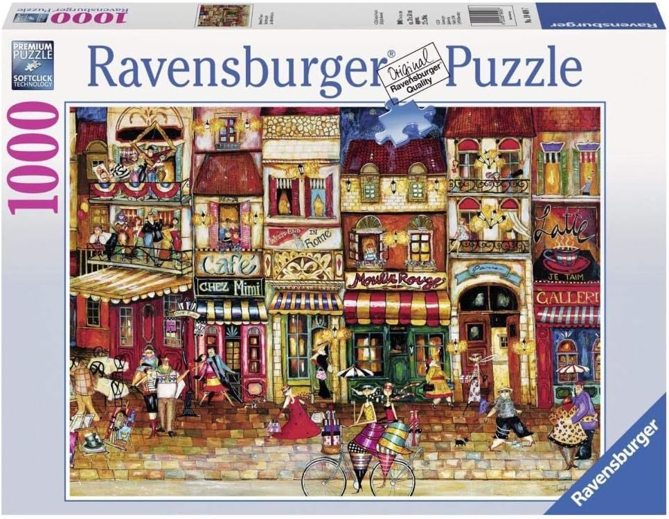 Ravensburger Streets of France 1000 Piece Jigsaw Puzzle for Adults – Every Piece is Unique, Softclick Technology Means Pieces Fit Together Perfectly