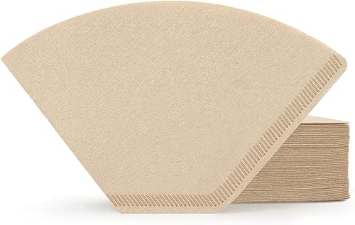 Miniatura 8 de Segarty Filtros de café en cono #2, paquete de 200 unidades, 2-4 tazas, color marrón natural sin blanquear, filtros de café desechables para verter