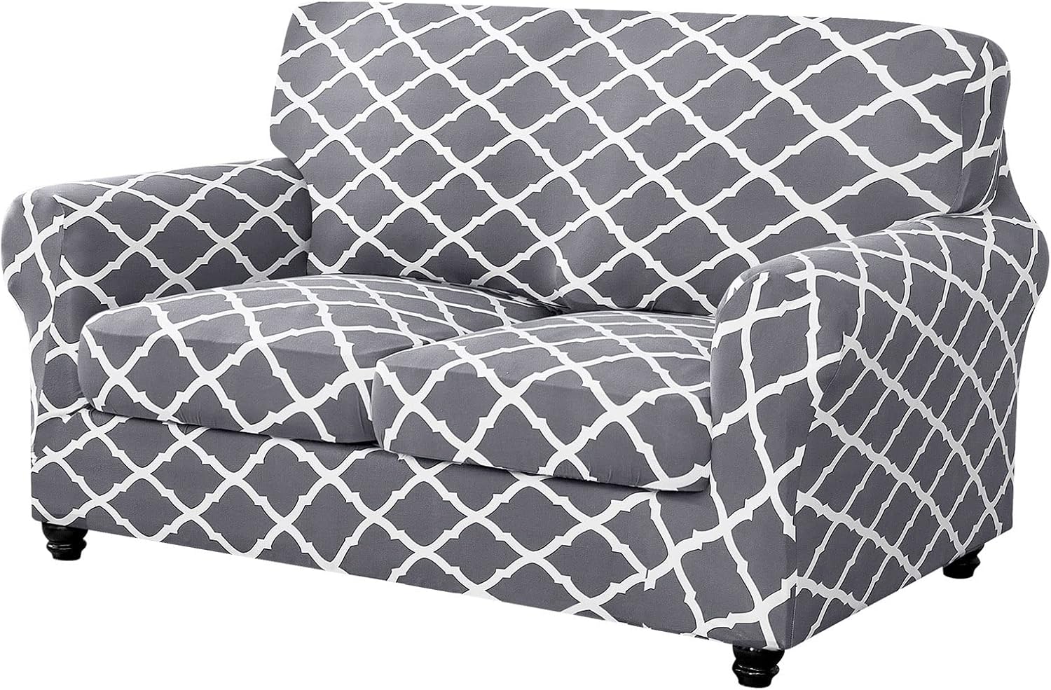 Ryoizen Printed Stretch Couch Seat Cover for 2 Cushion