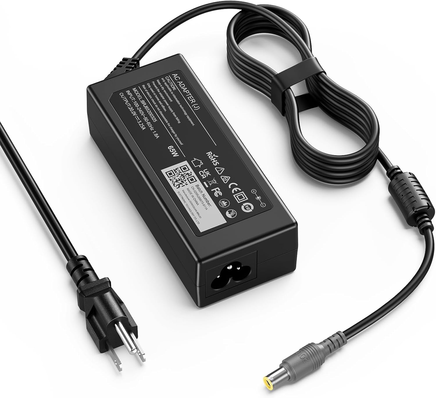 VUOHOEG 65W Laptop Charger Compatible with Lenovo ThinkPad T420 T430 T520 T530 X220 X230 X230t L420 L430 E430 E530 SL410 SL510 S230u 7.9mm Round Tip AC Power Adapter Replacement 65W Round Tip 7.9mm charger