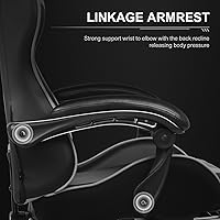 Vista 5 de GTPLAYER Gaming Chair, Computer Chair with Footrest and Lumbar Support, Height Adjustable Game Chair with 360°-Swivel Seat and Headrest and for