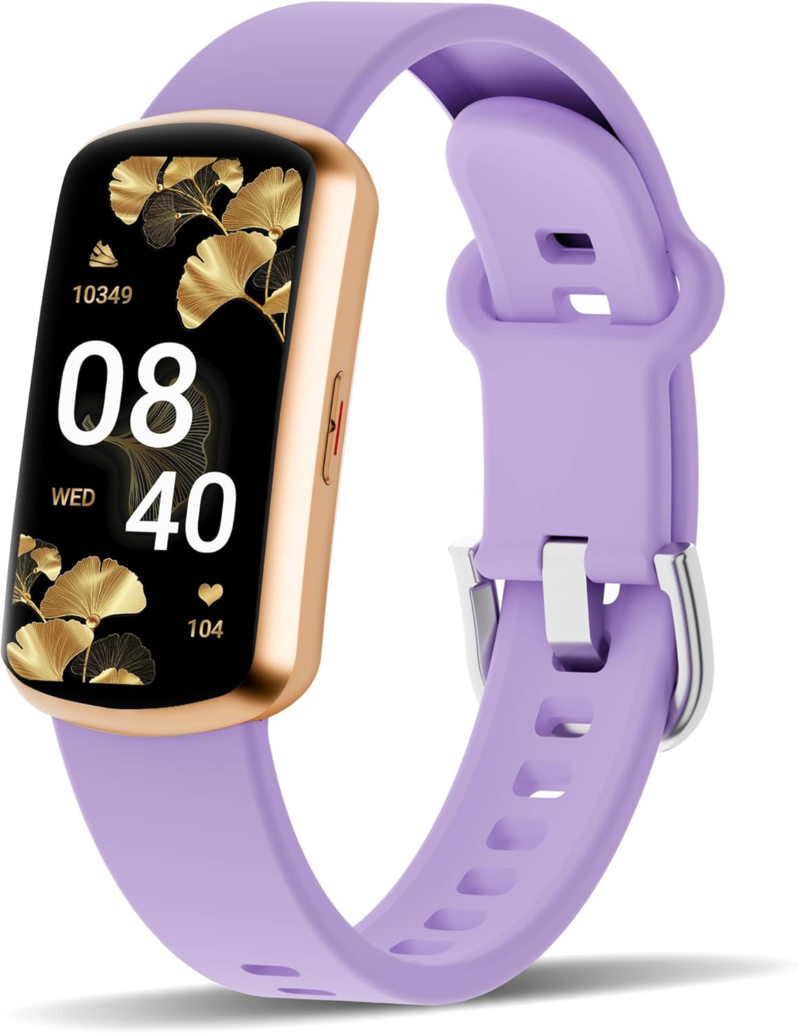 Health Fitness Tracker with 24/7 Heart Rate, Smart Watch with Blood Pressure and Blood Oxy-gen Monitor, Bulit-in 120+ Sport Mode, Sleep Tracking Waterproof Activity Tracker for Women Men (Rose Gold)