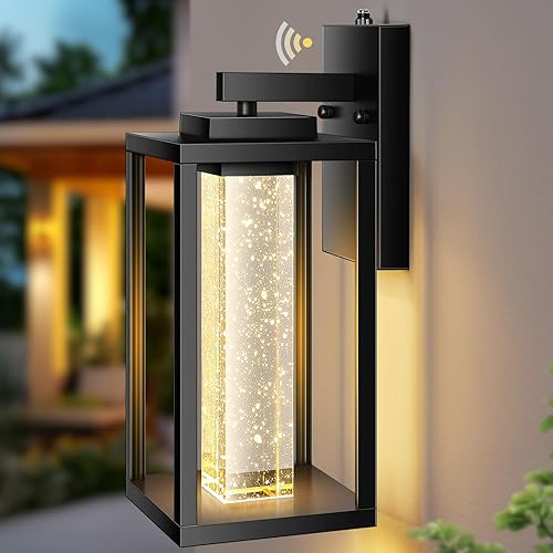Miniatura 58 de VIANIS Accesorios de iluminación exterior negros para montaje de pared para casa, paquete de 2 luces de porche al aire libre del atardecer al