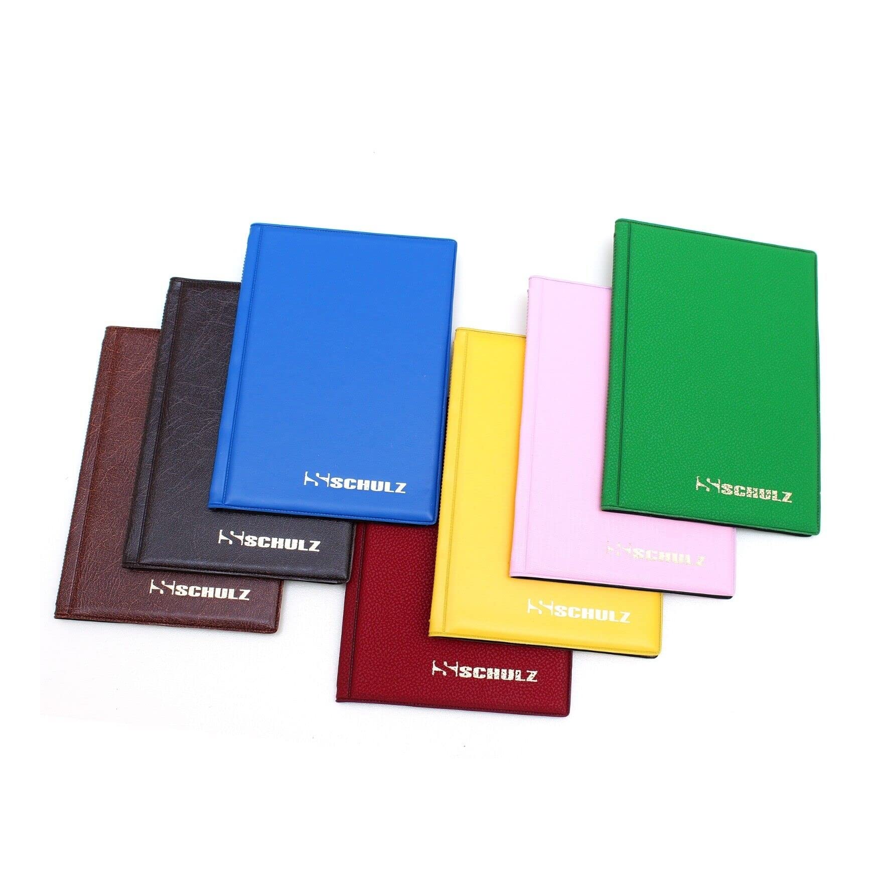 Mini Album Classic SCHULZ COIN ALBUM - 96 Coins 8 Pages x12 Pockets 35x35mm - 50p £1 £2 - Safe to Coins (Blue)