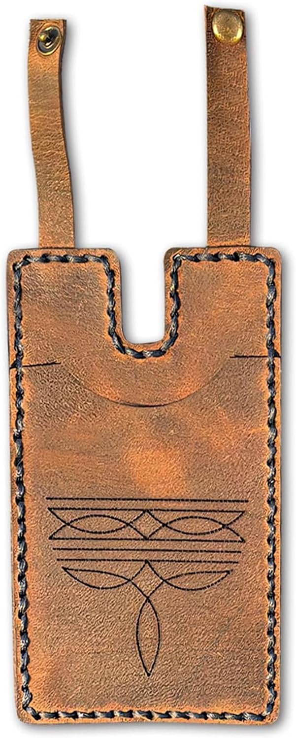 Western Boot Wallet with Snap Strap, 2025 Fashion Retro Leather Wallet, Handcrafted Leather Boot Credit Card Holder for Women, Small Leather Wallets