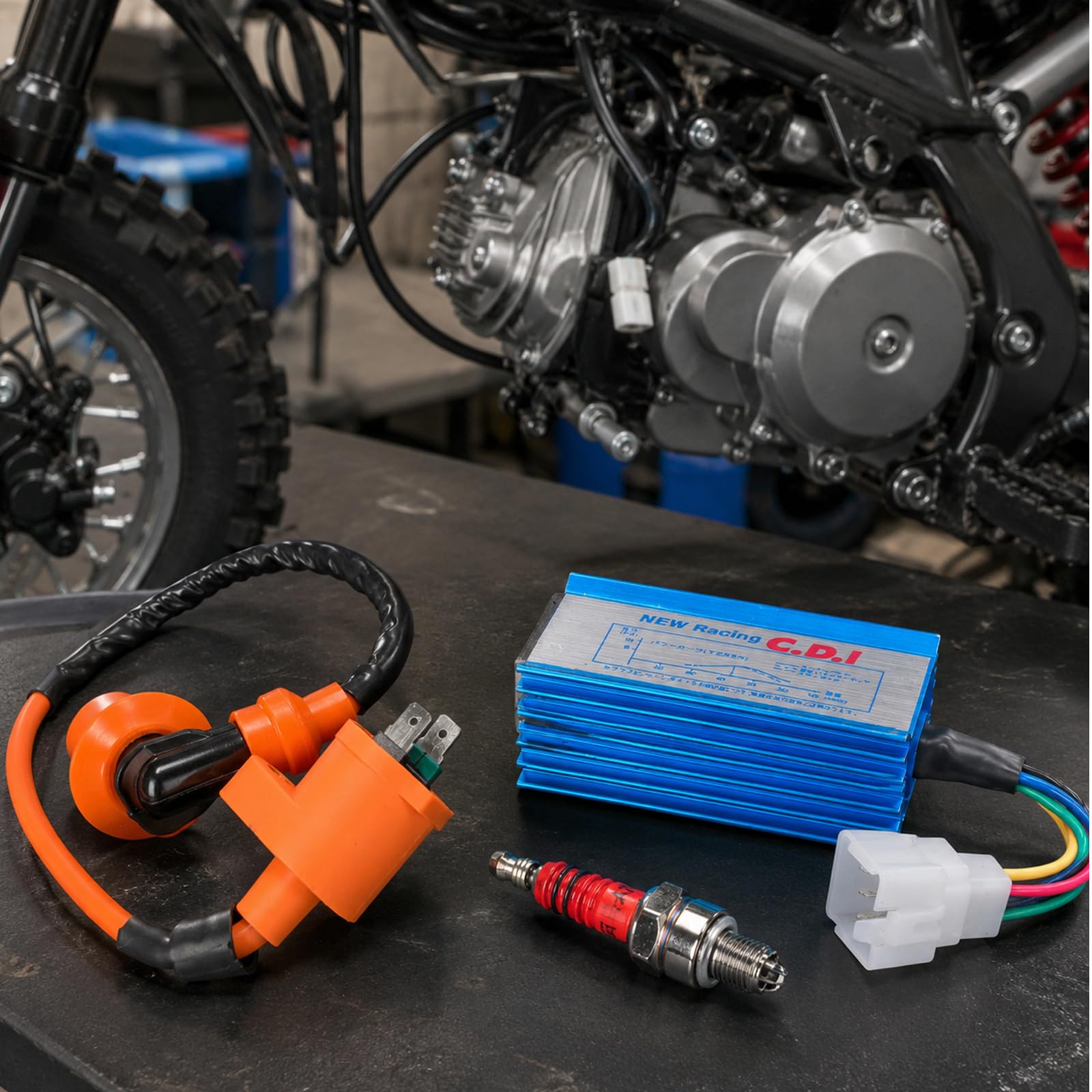 Amazon | Poweka レーシングイグニッションコイルパック 5ピンCDI 