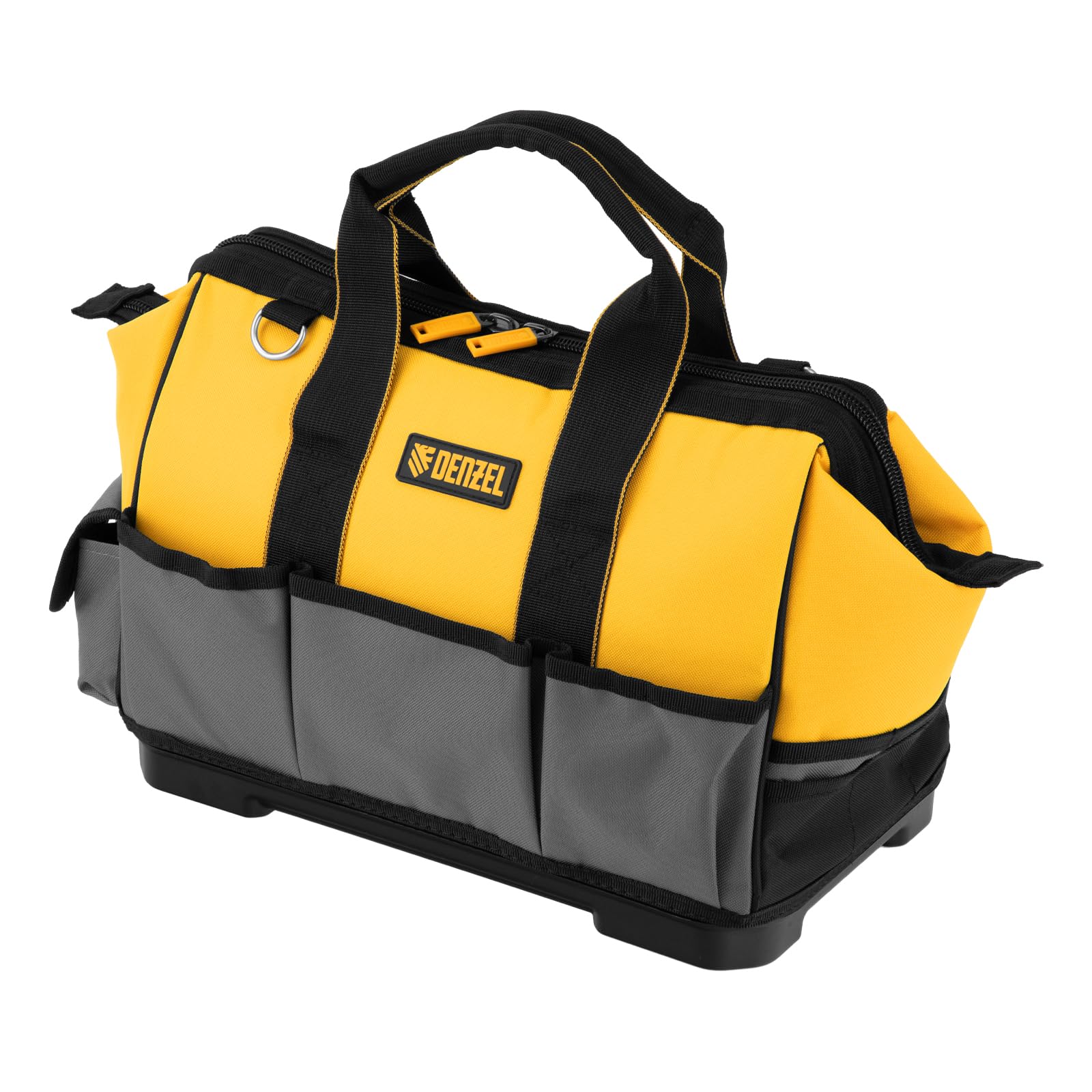 DENZEL Heavy Duty Tool Bag – 26 Pockets, Water-Resistant Tool Organizer with Reinforced Base & Shoulder Strap – Durable Tool Box for Hand Tools, 35x15x50 cm