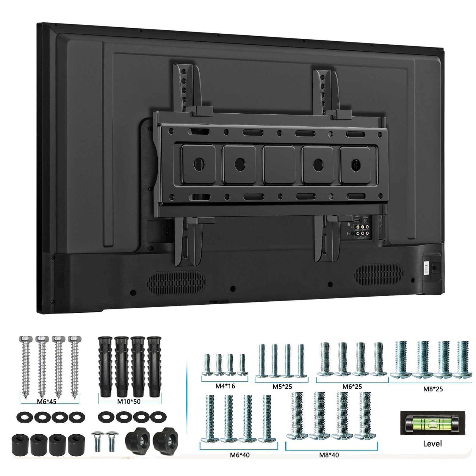TV Wandhalterung Für 32-68 Zoll – Neigbar, Max. VESA 400x400 Mm, Trägt Bis 60 Kg, Für Flachbildfernseher