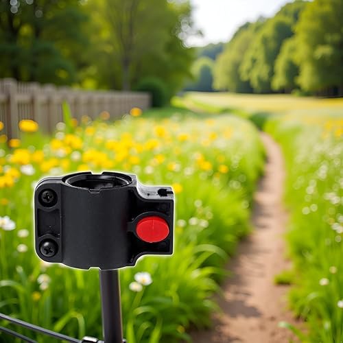 Miniatura 7 de Soporte universal de bloqueo en U para bicicletas de carretera y montaña, soporte de marco ajustable sin taladrar con diseño antideslizante (negro)