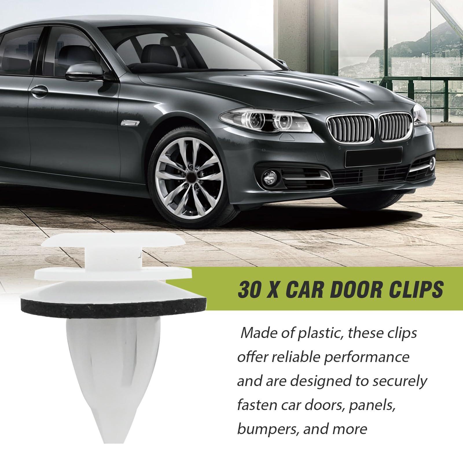 30Pcs Car Door Trim Clips – Replacement Fasteners For BMW 1, 3, 5 Series & X5 Interior/Exterior Panels