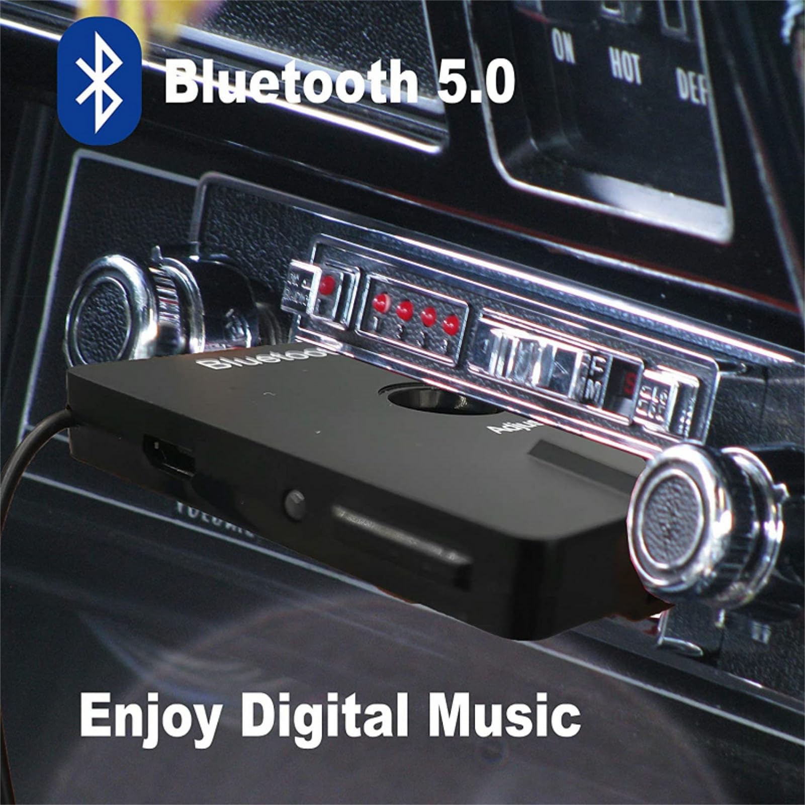 Kaseta Bluetooth, bezprzewodowy adapter kasety Bluetooth do samochodu odbiornik kasety z kablem USB do radia DVD