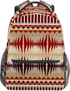 Mochila escolar para meninas meninos Mochila tribo estudante ombro livro bolsa menino menina leve durável médio ensino médio universitário bolsa de viagem caminhada acampamento mochila, Multicolorido, One Size, Clássico