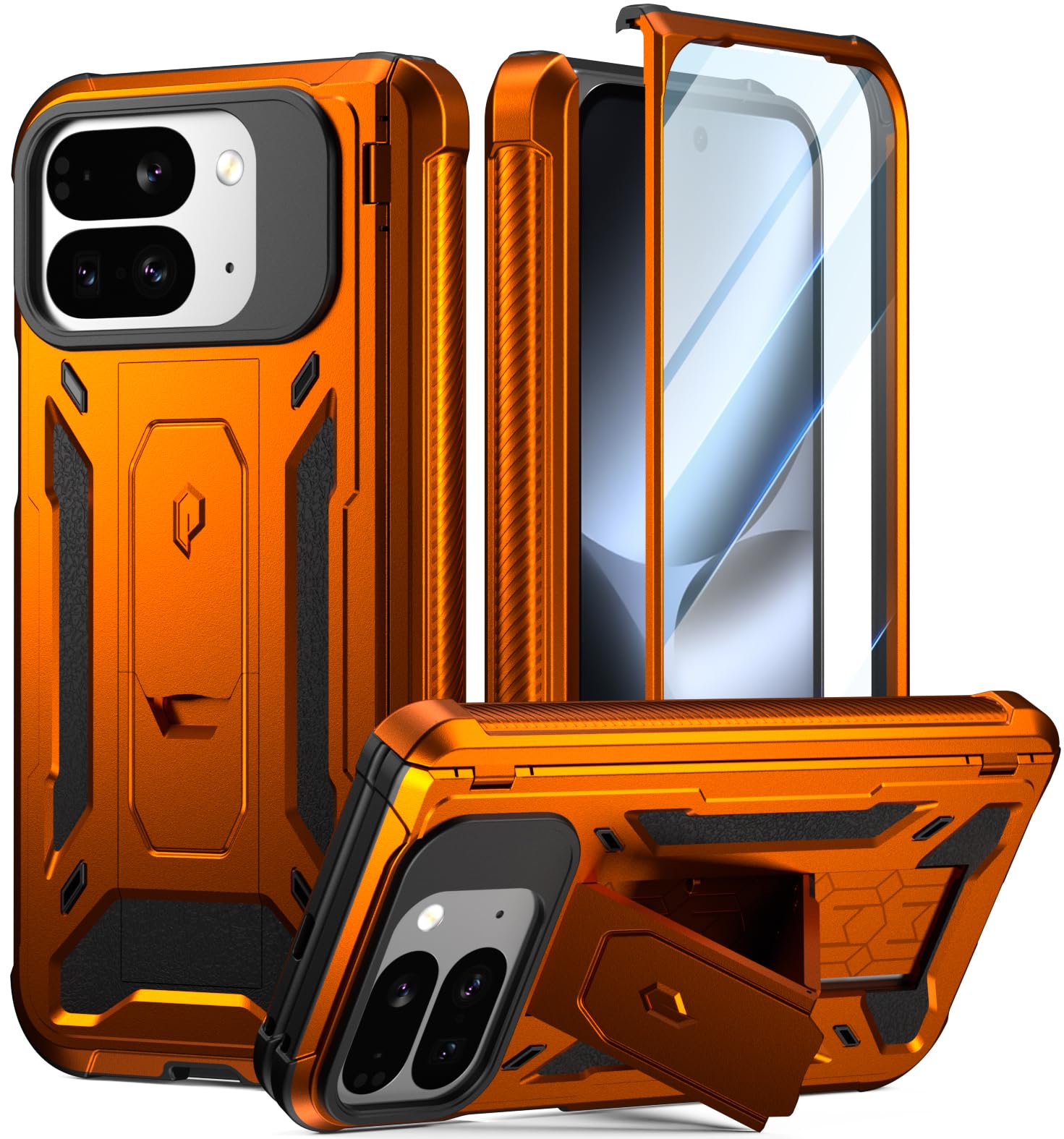 Coque Google Pixel 10 Pro Fold robuste Spartan orange protection intégrale