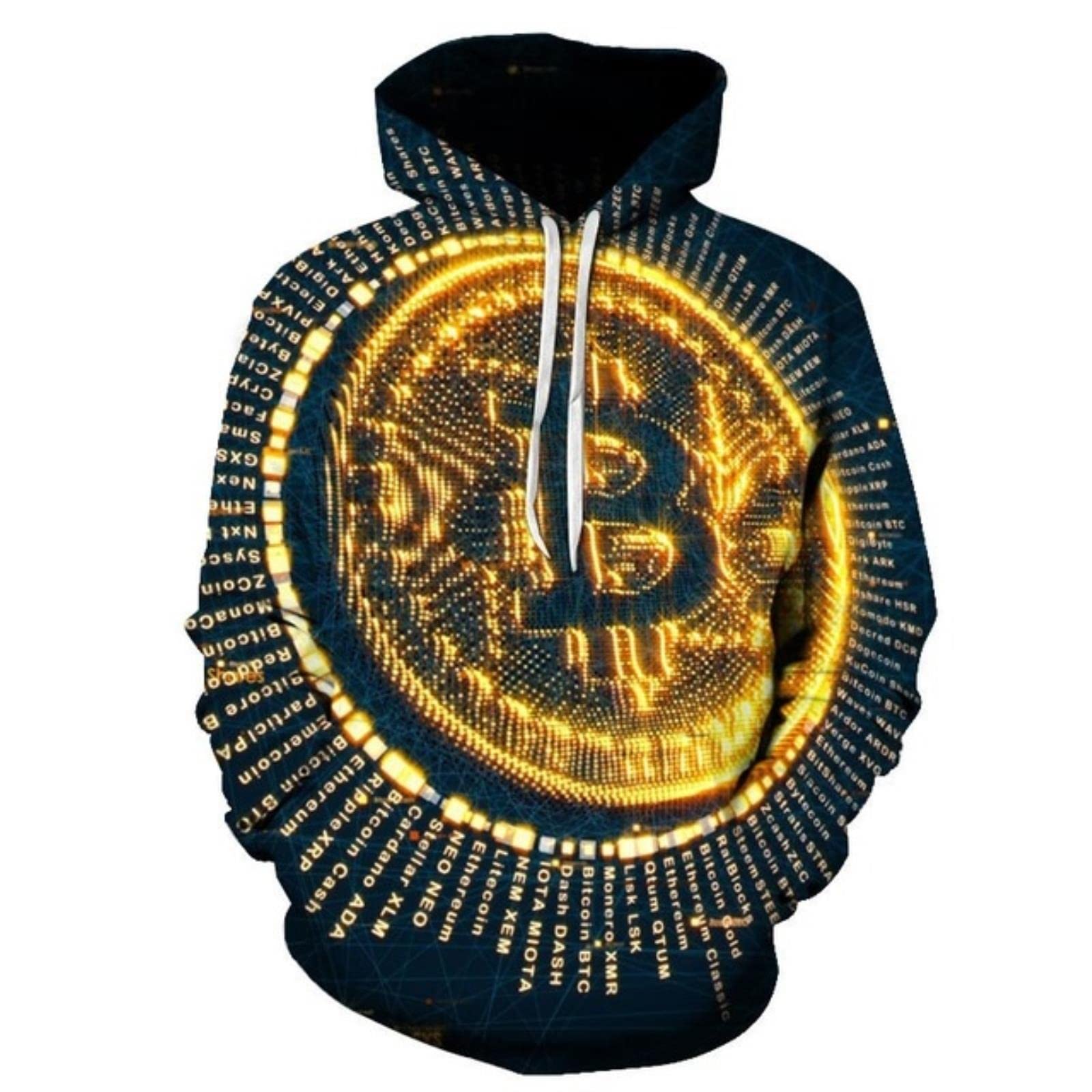 HEIYE Men women cool hoodies 3d printed bitcoin t-shirt fashion streetwear  fun hip hop casual pullover coat men clothes-Bitcoin-72709,XXXL :  Amazon.co.uk: Home & Kitchen