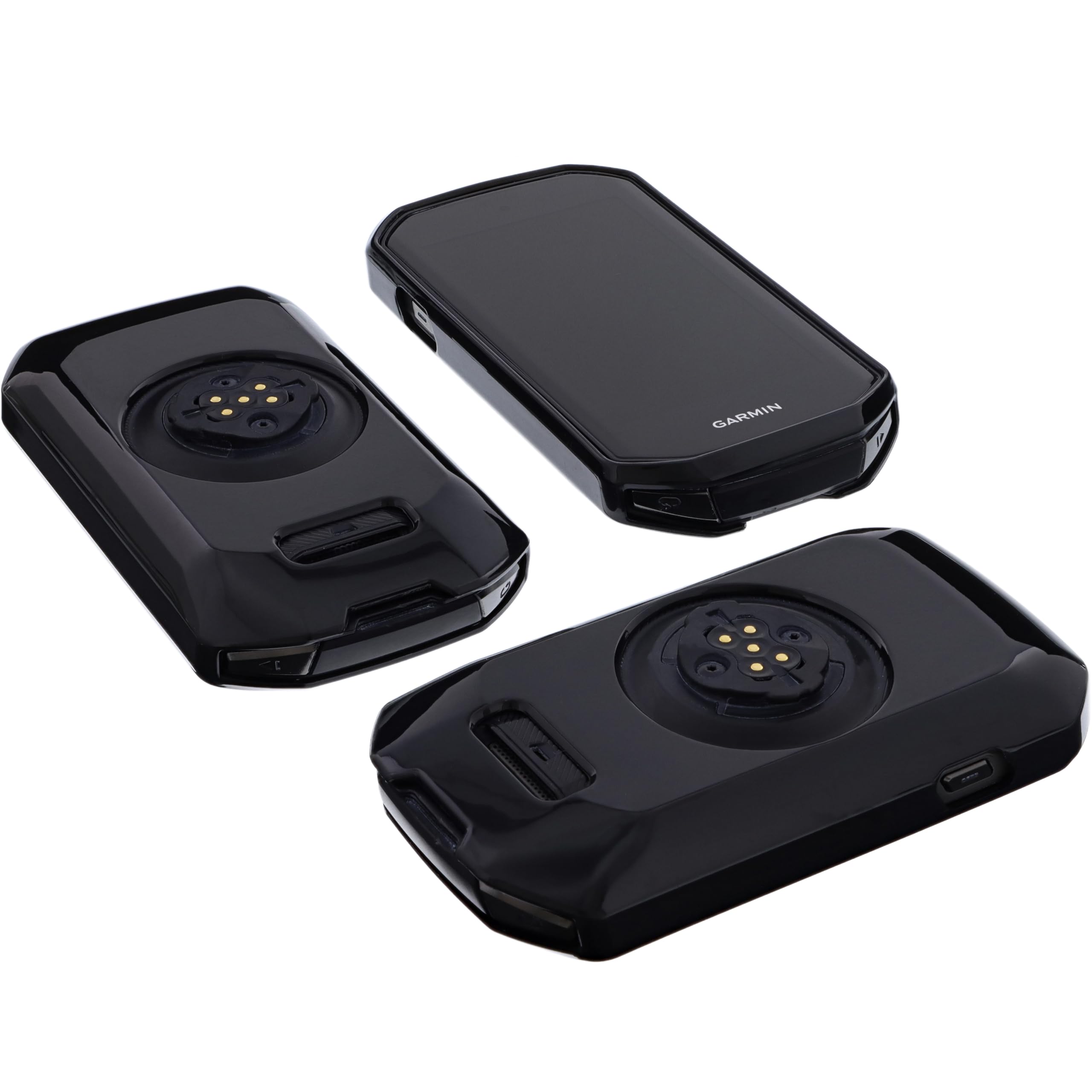 Custodia Compatibile con Garmin Edge 1050 Cover Protettiva TPU Borsa Nero Antiurto AntiGraffio per MTB Bici da Strada e-Bike