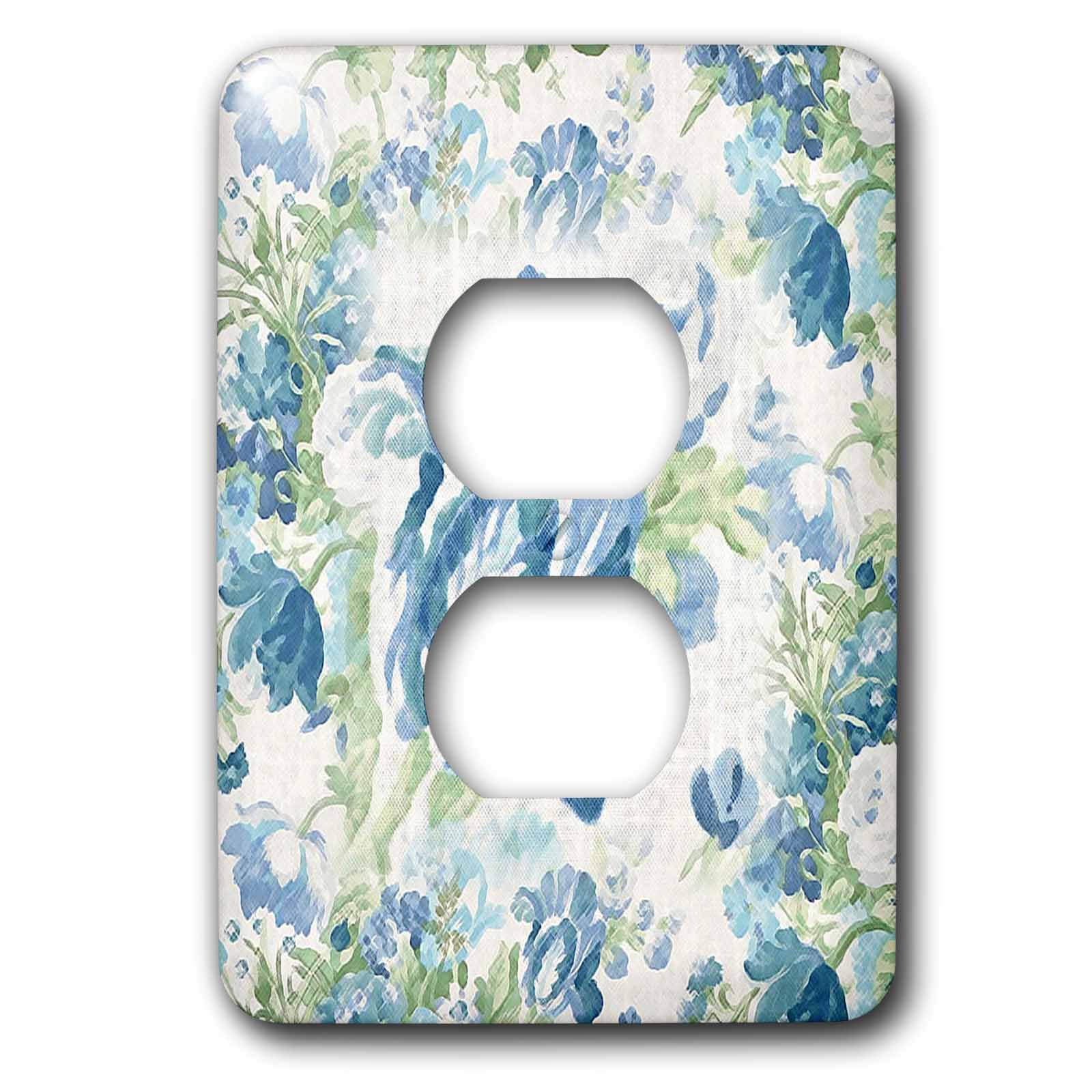 Impression de fleurs victoriennes pour décoration double prise murale