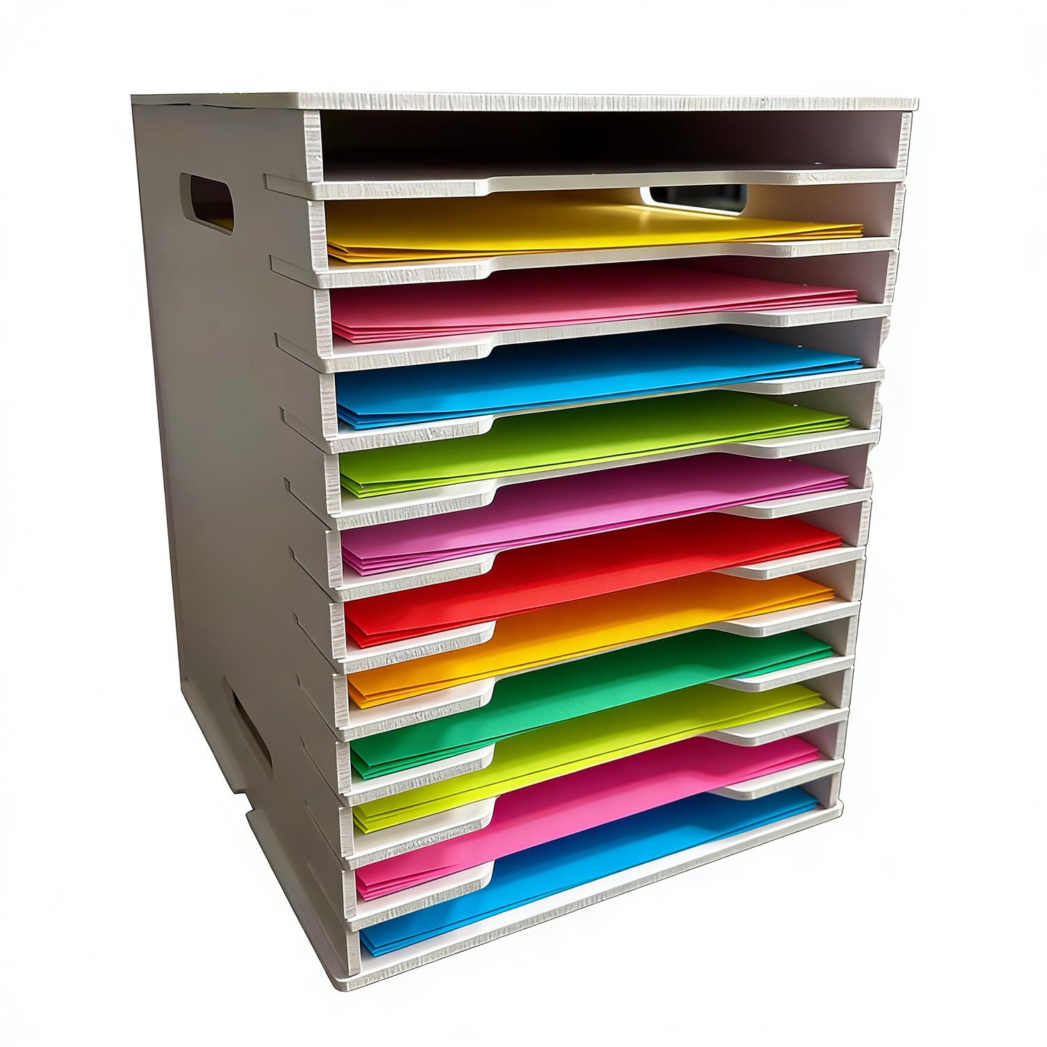 Scrapbook-Papierorganizer,12-Ebenen Aktenordner-Aufbewahrungsmappe,Papier Organizer,Schreibtisch-Scrapbooking-Papierrack Für Papierformate Bis Zu 12 x 12 Zoll,Für Scrapbooking-Aufbewahrung,Sammelalben