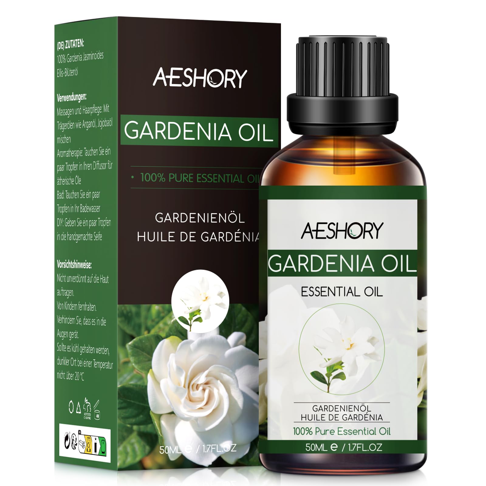 AESHORY Ätherisches Öl 50ML, Natürliches Aromatherapieöl Duftöle für Diffuser, Hautpflege, Haarpflege, Entspannung, Massage, Bad