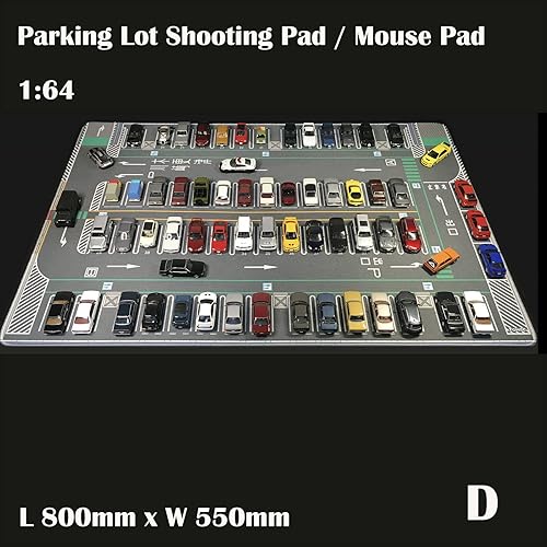 Miniatura 2 de TAPDRA Alfombrilla de estacionamiento de 164, modelo de automóvil, pantalla de escena de vehículo, alfombrilla grande para mouse de juguete de