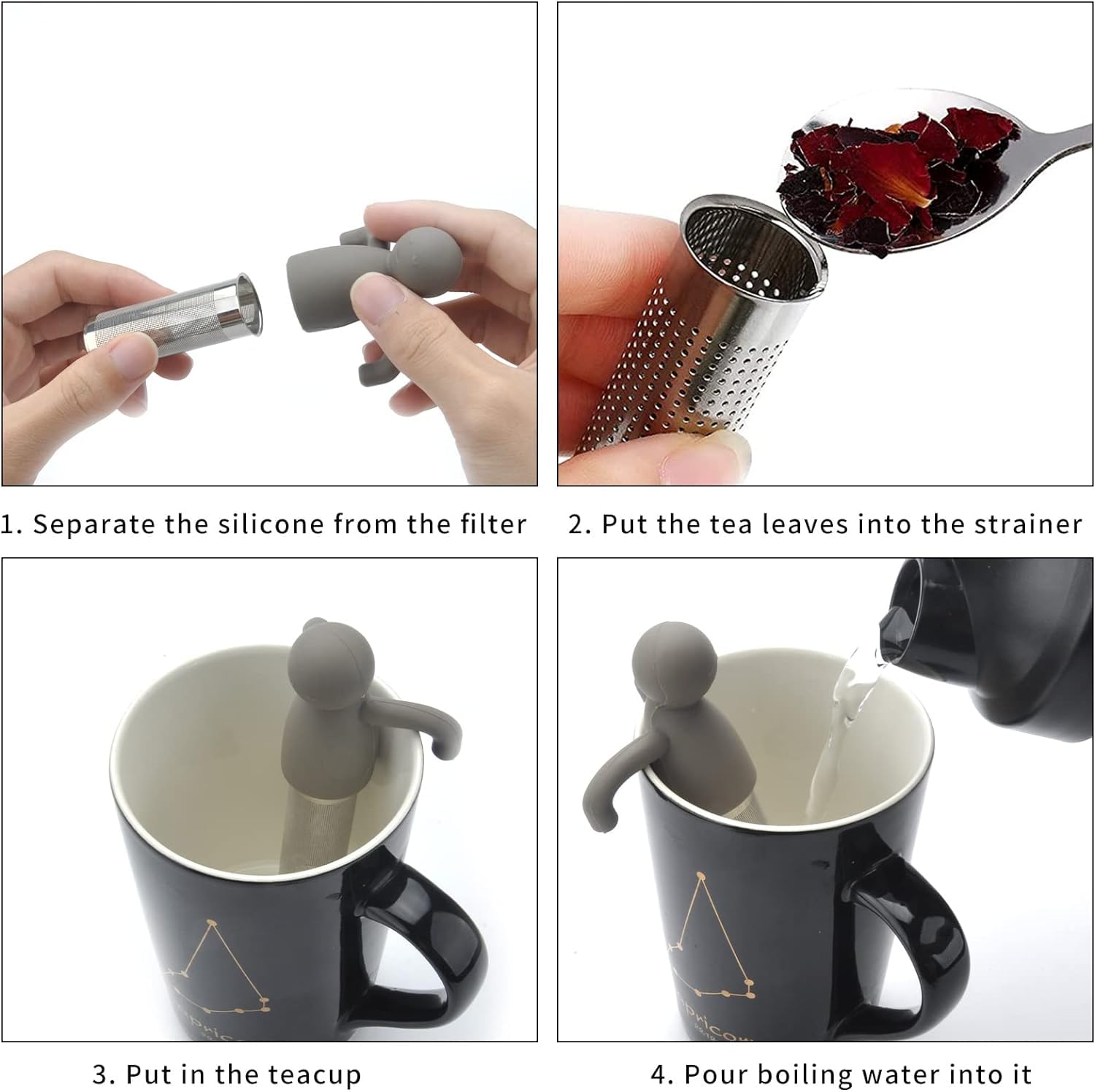 Thee Ei RVS - Theepotvormig Theefilter voor Losse Thee