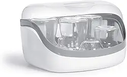 Chicco Esterilizador A Vapor Para Micro-Ondas – Remove 99 9% Da Sujeira Rapidamente E Naturalmente Com O Poder Do Vapor Branco/Cinza