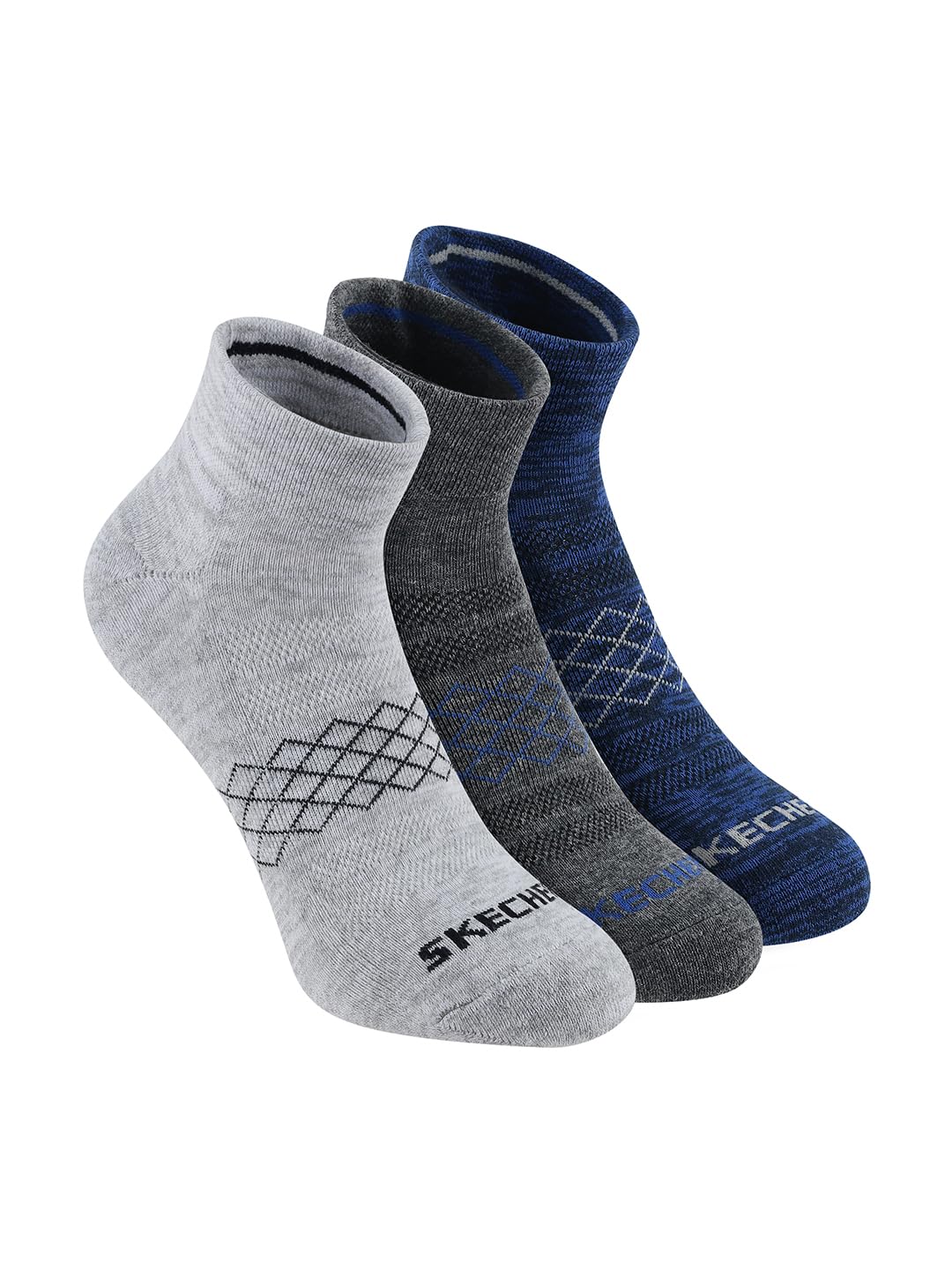 Cotton Men Short Socks S20038Id-Blgy L, Grey-image-4