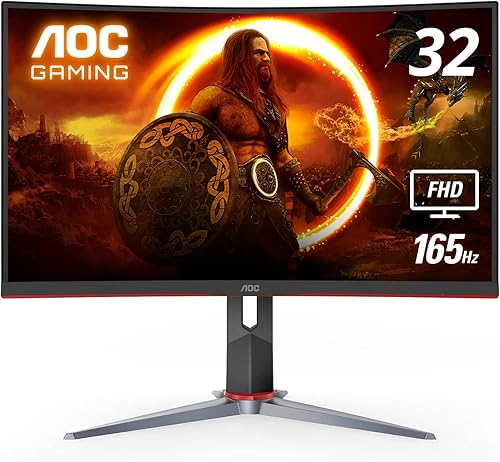 AOC - Monitor para videojuegos, curvado, sin marco, FHD 1ms VA