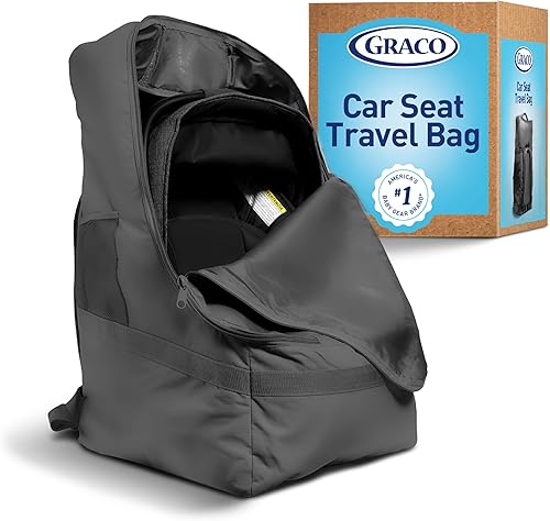 Bolsa de viaje acolchada para asiento de coche y mochila portabebés de Graco, mochila grande y duradera para asientos de coche y asientos elevados