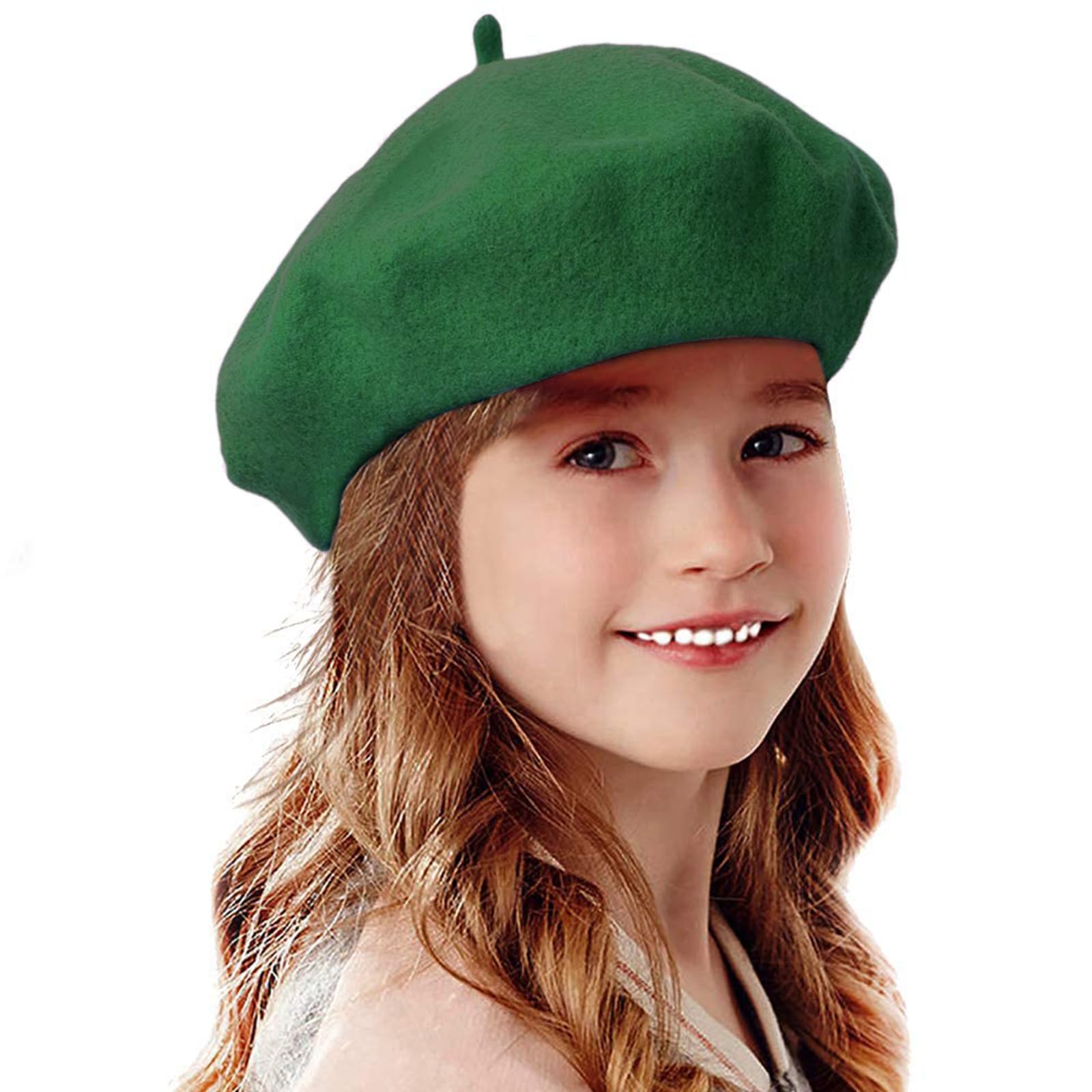 Bonaweite French Wool Berets Hat Classic Fashion Warm Beanie Cap for Girls