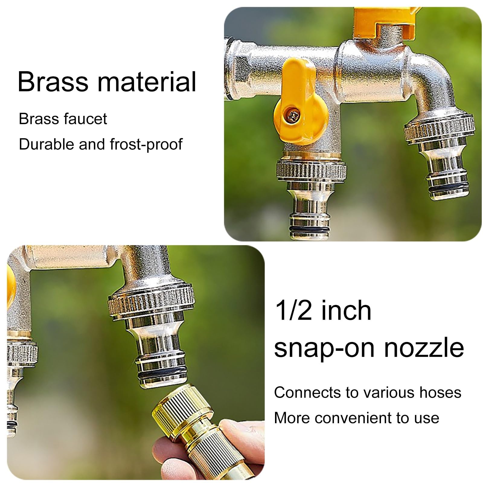 Générique Robinet extérieur antigel - Borne d'arrosage de Jardin antigel, rallonge de Robinet d'Eau résistante aux intempéries, Robinet de baignoire de Jardin autoportant (23 x 32 cm / 9 x 12,5 po)