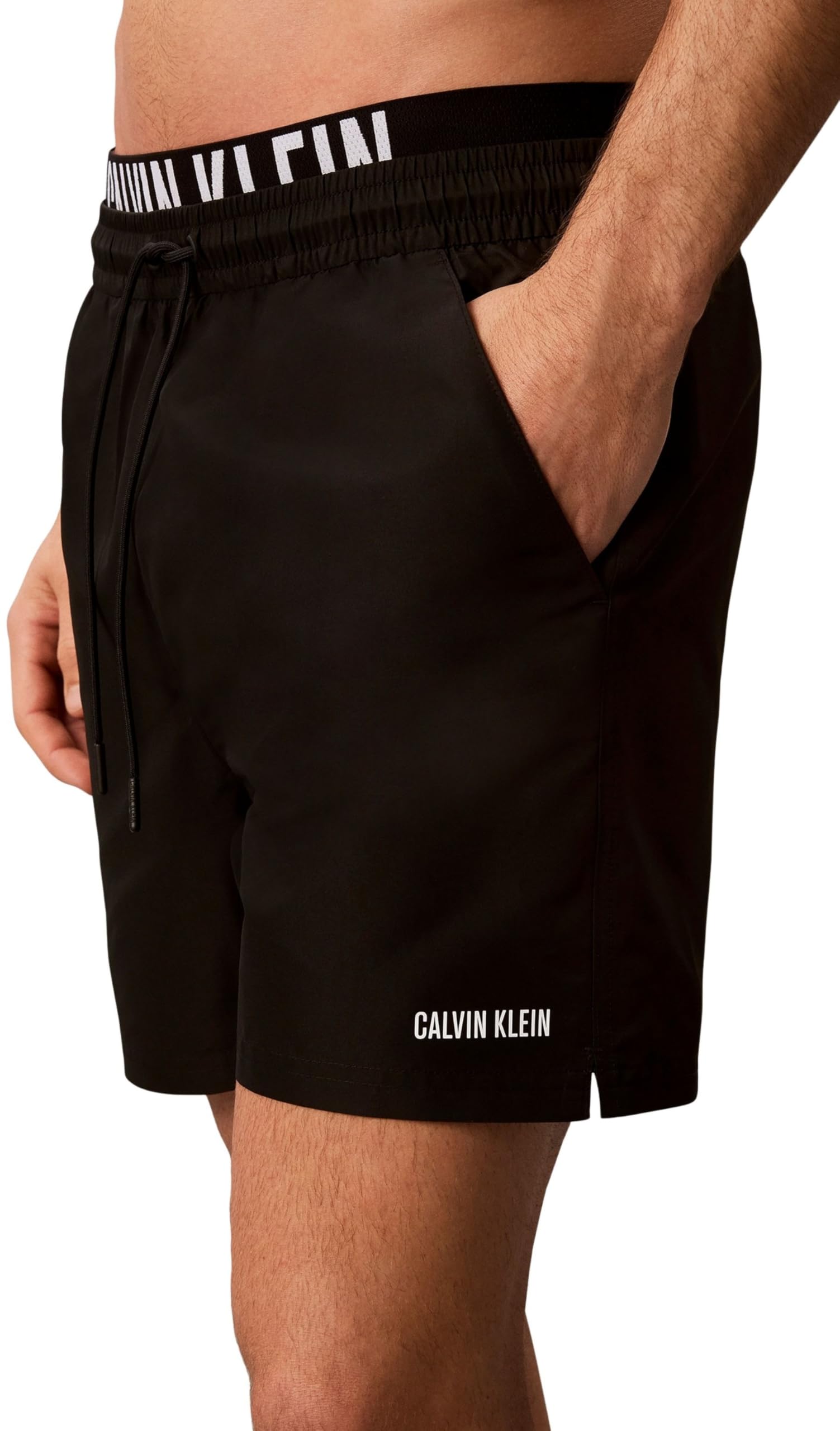 Calvin Klein Męskie bokserki 12,7 cm Intense Power Lv00N61015 Kąpielówki, Czarne (Czarne), S