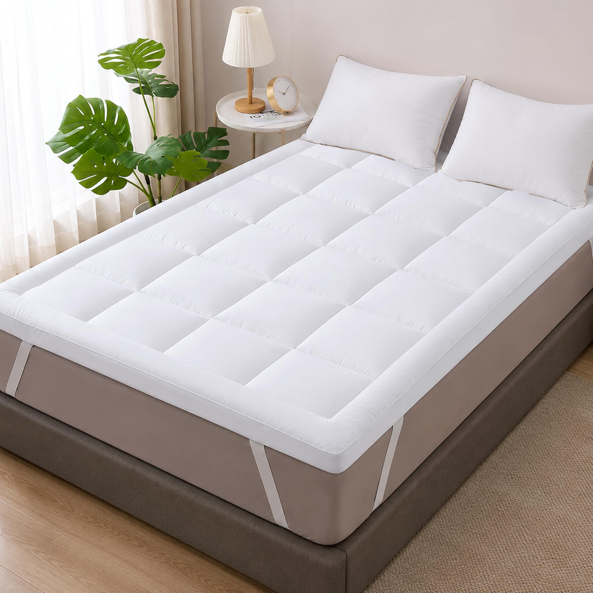 Divine Casa Mattress Topper - 2 Inch Soft Comfort -2