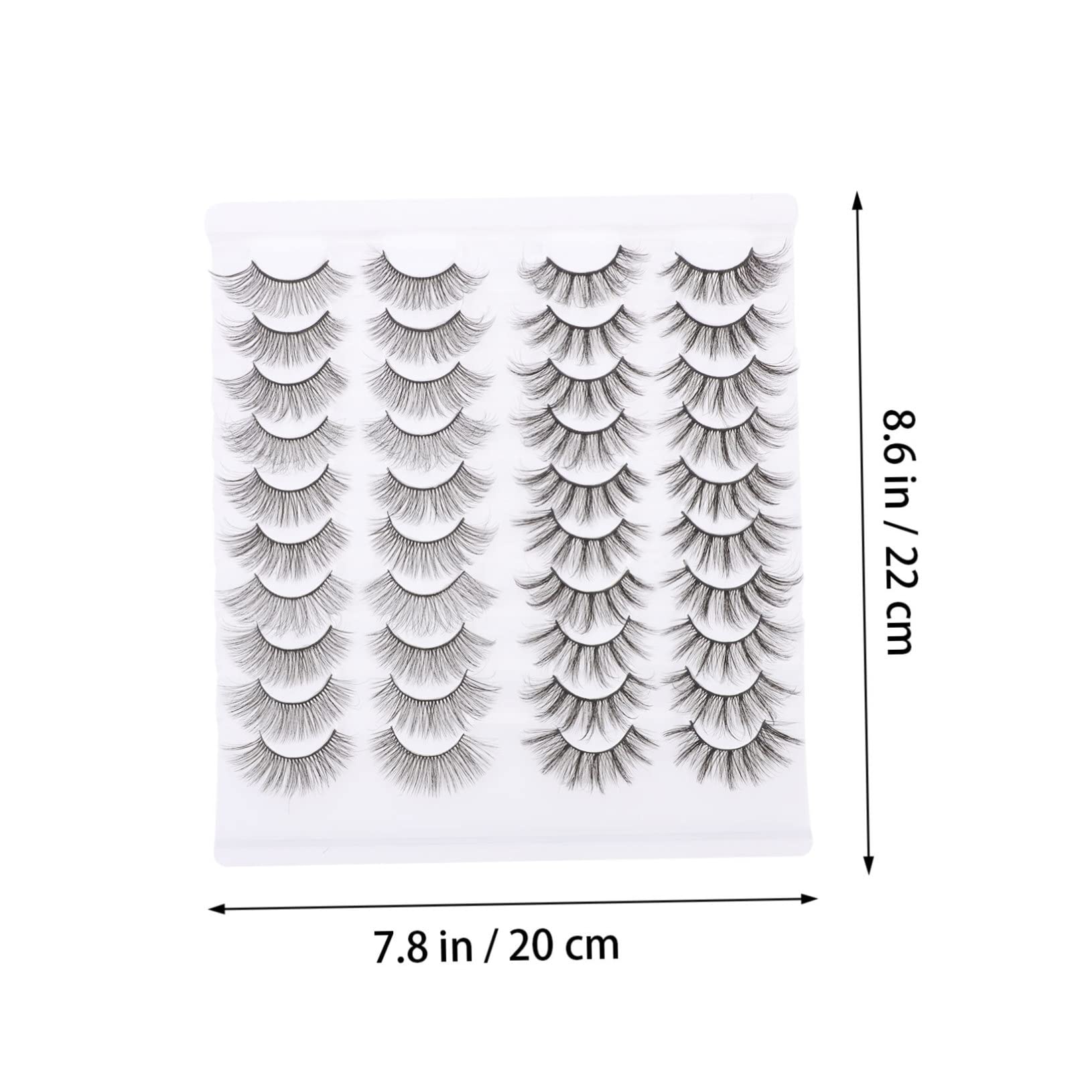 FRCOLOR 60paare Natürliche Wimpern Flauschige Falsche Wimpern Für Make-up Hochzeiten Und Fotoshootings Wiederverwendbare Für Augen