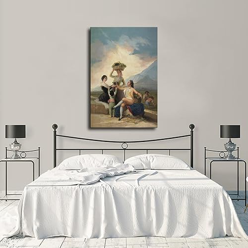 Miniatura 4 de EsaSam Póster de Francisco De Goya The Grape Harvest por Francisco De Goya, impresión de imágenes, arte de pared, póster estético para sala de