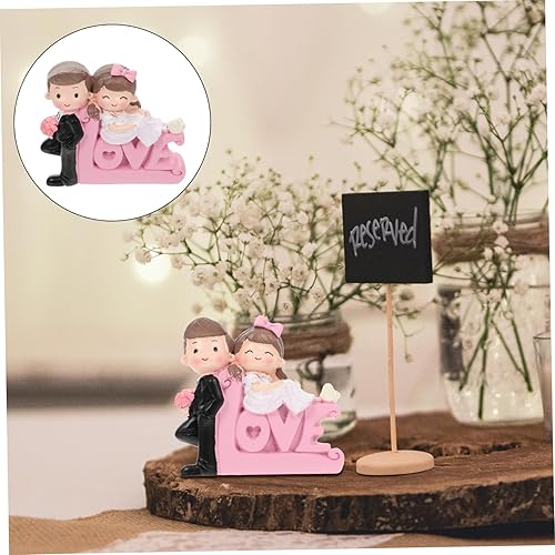 Miniatura 3 de BESPORTBLE 1pc Wedding Ornaments Romantic Couple Figurine Adornment Romantic Couple Figurine Decor Valentine s Day Cake Decoration Wedding