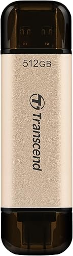 Miniatura 22 de Transcend JF930 - Unidad flash USB C dual de 256 GB para iPhone/iPad/Mac/Windows, Android/tablet/PC/consola de juegos, Photo Stick hasta 420MB/s,