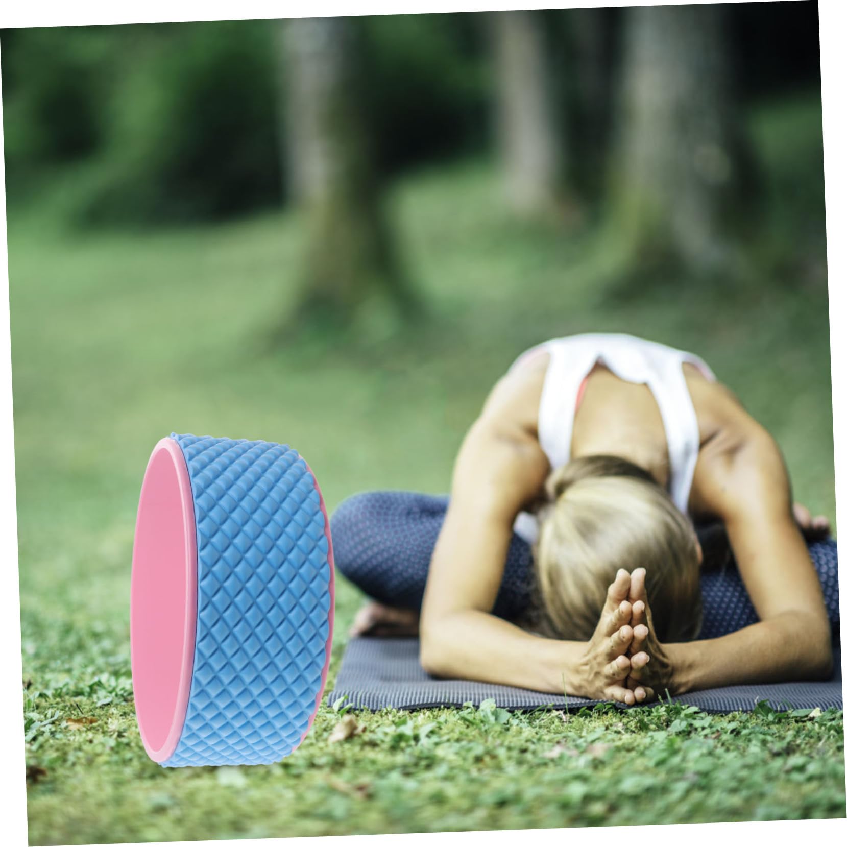 Ruota Yoga Per Stretching e Rilassamento Strumento Per Esercizi Di Flessibilità e Piegamenti All Indietro Perfetta Per Casa e Palestra Massaggio Muscolare e Benessere Fisico Per
