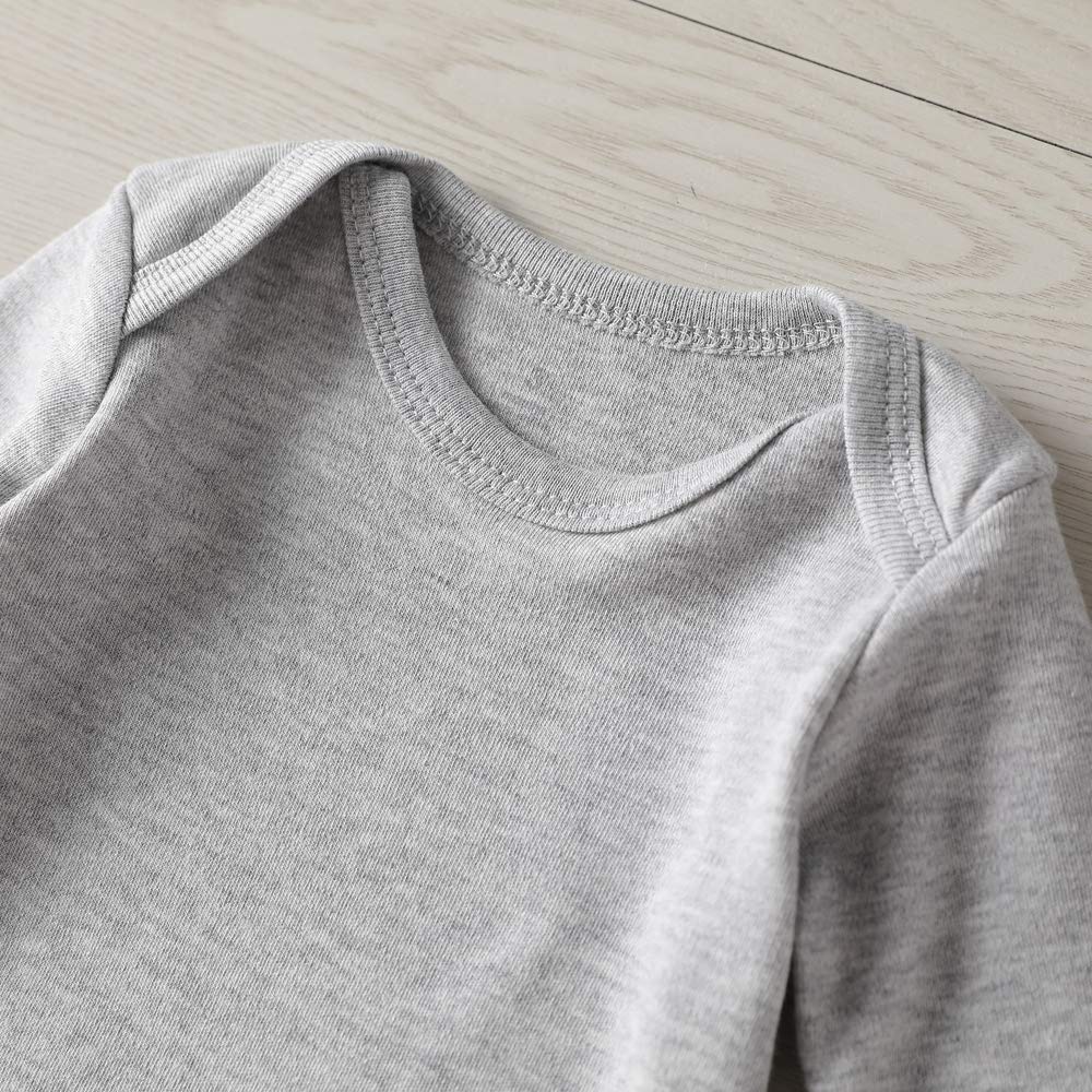 shlrzy Handsome just Like dad Newborn Baby boy Clothes Funny Baby Bodysuits graylong,3-6Months