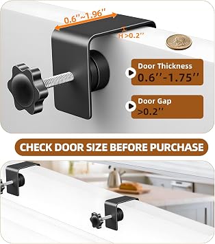 Over the Door Pantry Organizer, 8-Tier Metal Hanging Spice Rack with Adjustable Basket for Kitchen Storage