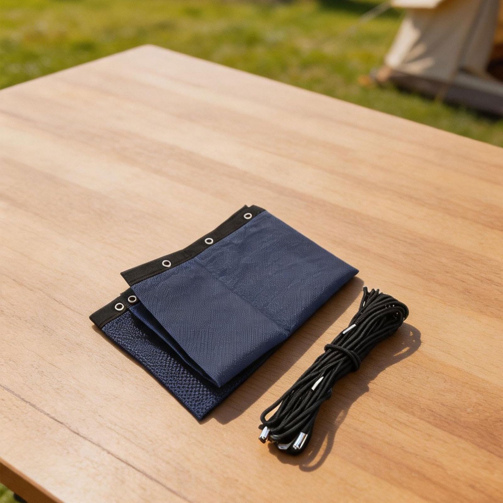 Ersatztuch für Hängeschaukelstuhl, Outdoor, Terrasse, Garten, Sitz, Stoffbezug mit Seil und Seitentasche, in Schwarzgrau, Marineblau, Kaffee, Khaki, Dunkelgrau, Diamanten, Größe 64 x 197 x 23 cm