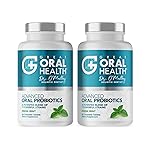 Oral Probiotics for Mouth Bad Breath Treatment for Adults: Dentist Formulated BLIS K12 M18 Advanced Oral Probiotics for Teeth and Gums, 60 Chewable Oral Health Probiotics Supplement Tablets (Mint 2pk)