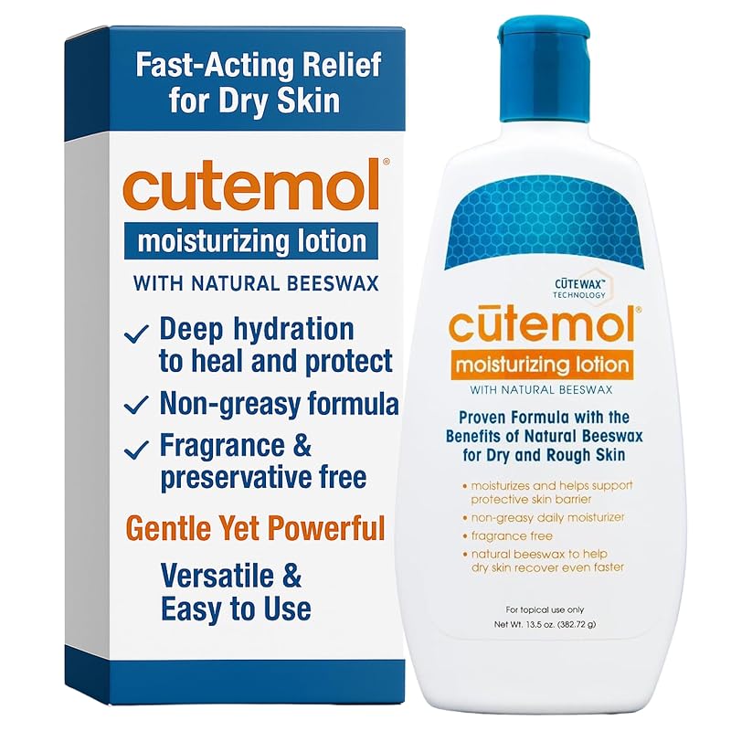 Cutemol Loção Hidratante sem Fragrância e Não Oleosa, 400 mL