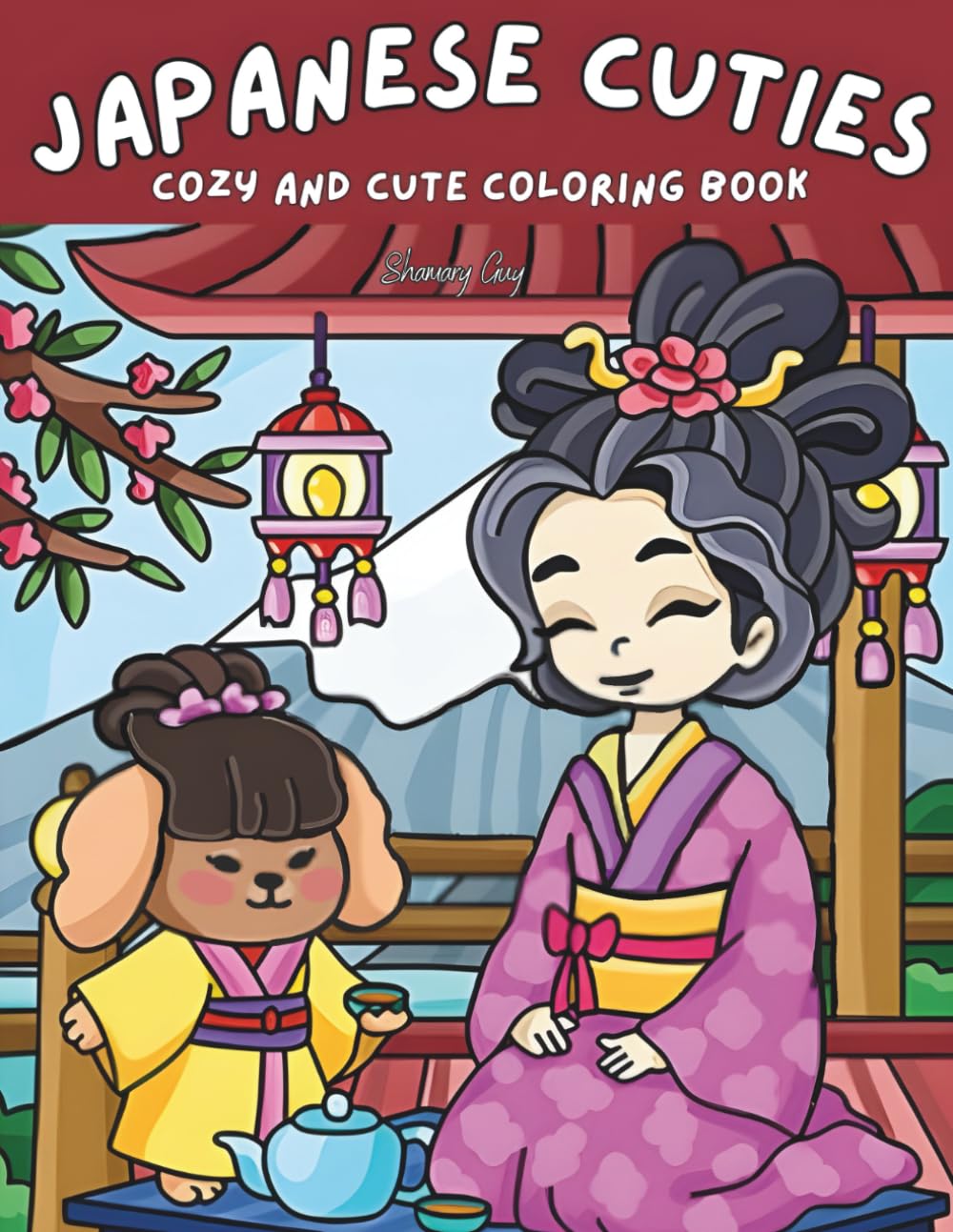 Japanese Cuties: Cozy And Cute Coloring Book